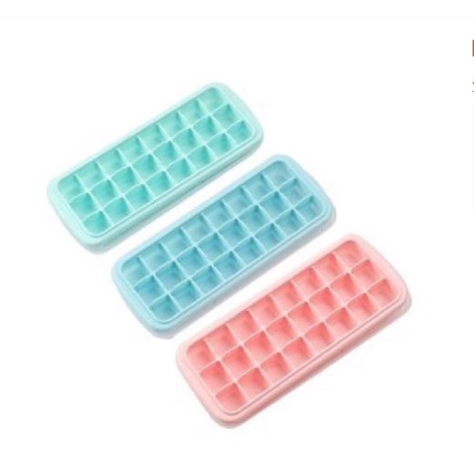 Cetakan Es Batu + Penutup/ Ice Cube Tray