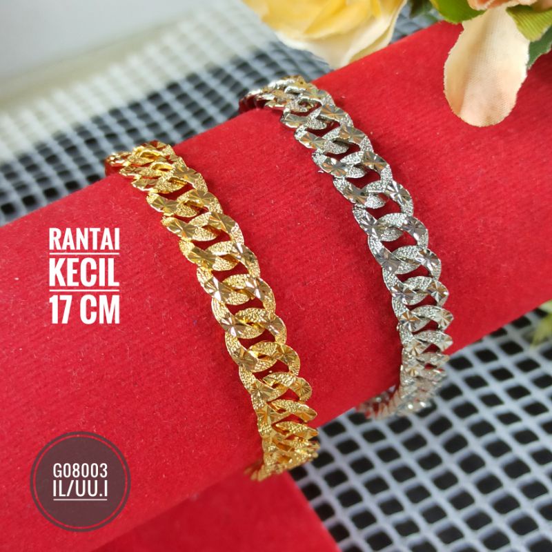 gelang sisik naga Rantai Kecil panjang 17cm G08003