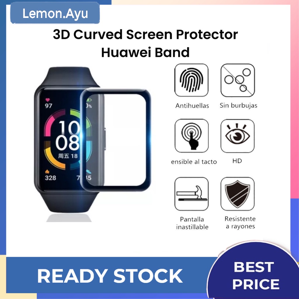 Screen Protector 3D Curved TPU Soft Film  Huawei Band Full Coverage FOR Honor Band 6