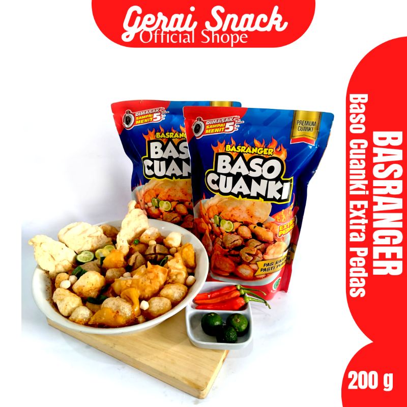 Baso Cuanki Basranger Extra Pedas Jeruk Limau Asli Baso Beneran Khas Bandung 200 g