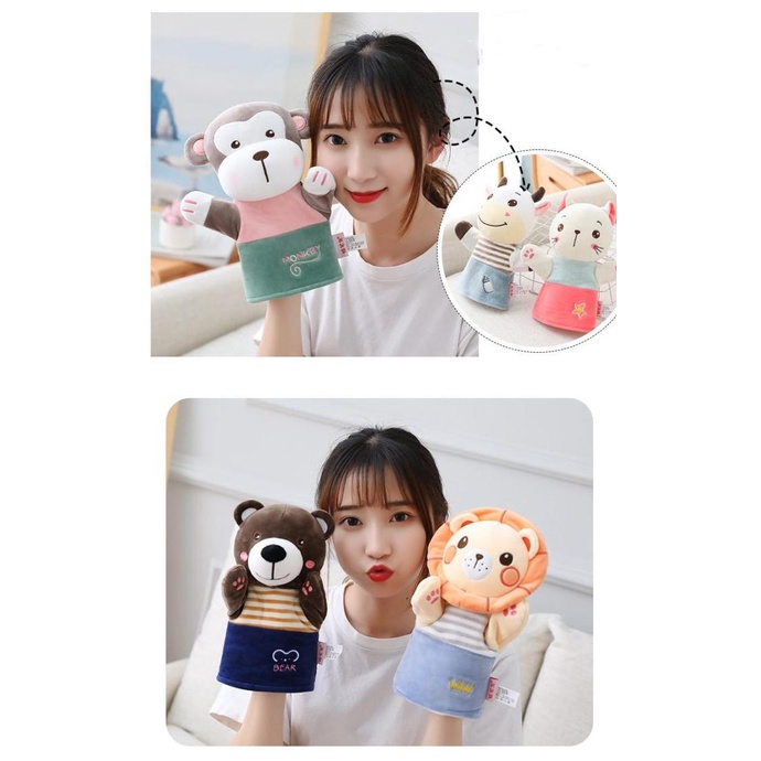 Boneka tangan binatang premium