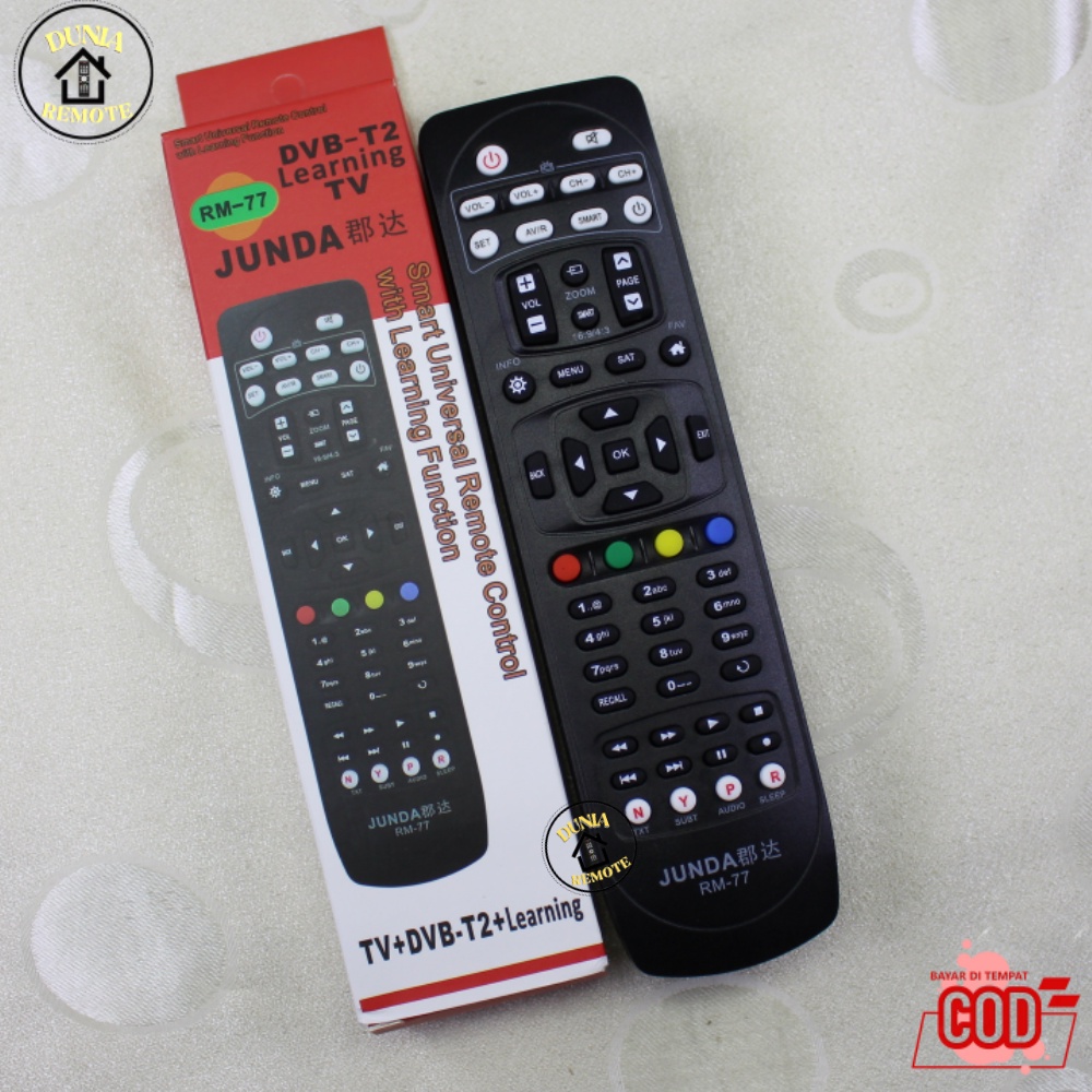 Remot Remote Multi Universal TV DVB T2 +Learning Function RM-77 PDV 50