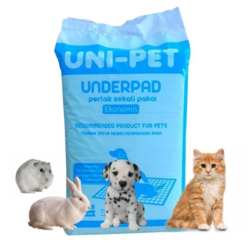 Underpad UNIPET alas kandang anjing/kucing/kelinci 60x90