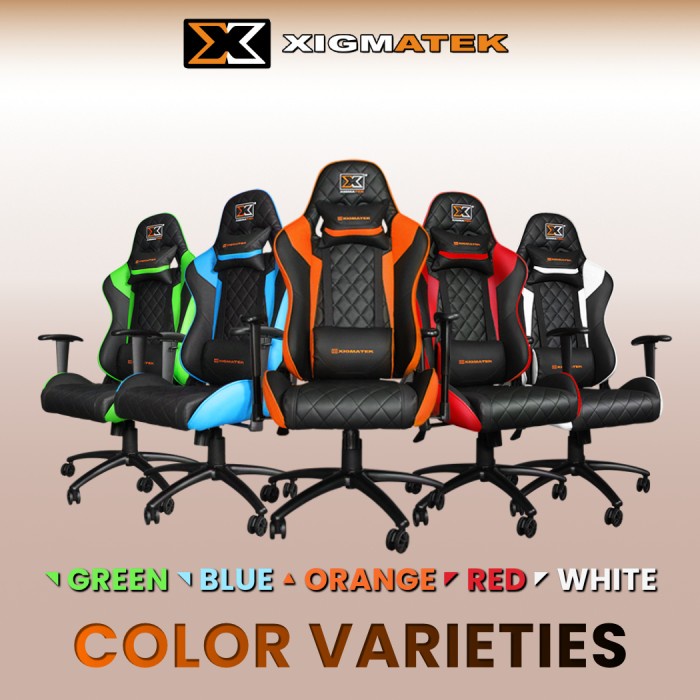 GAMING CHAIR / KURSI GAMING XIGMATEK HAIRPIN ORANGE