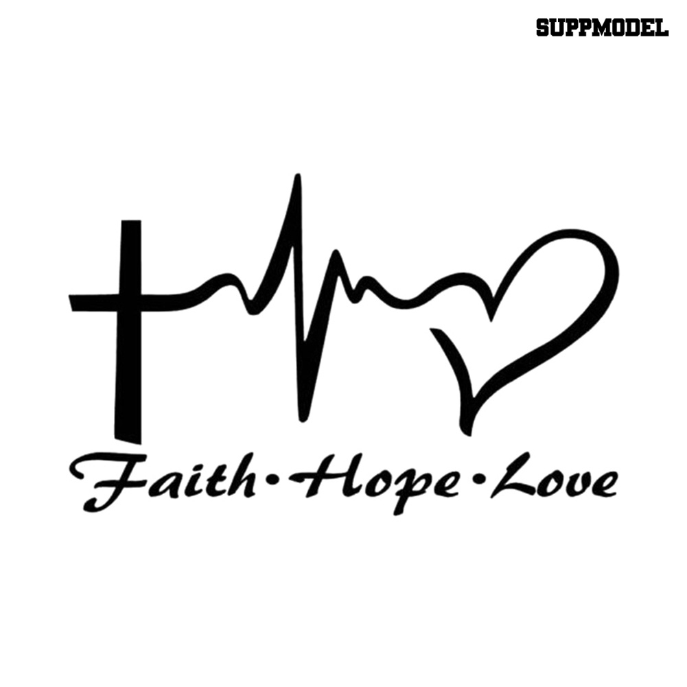 [Dekorasi] 14.6cm x 9CM Doa Cinta Doa Yesus Vinyl Stiker Mobil Decal Decor