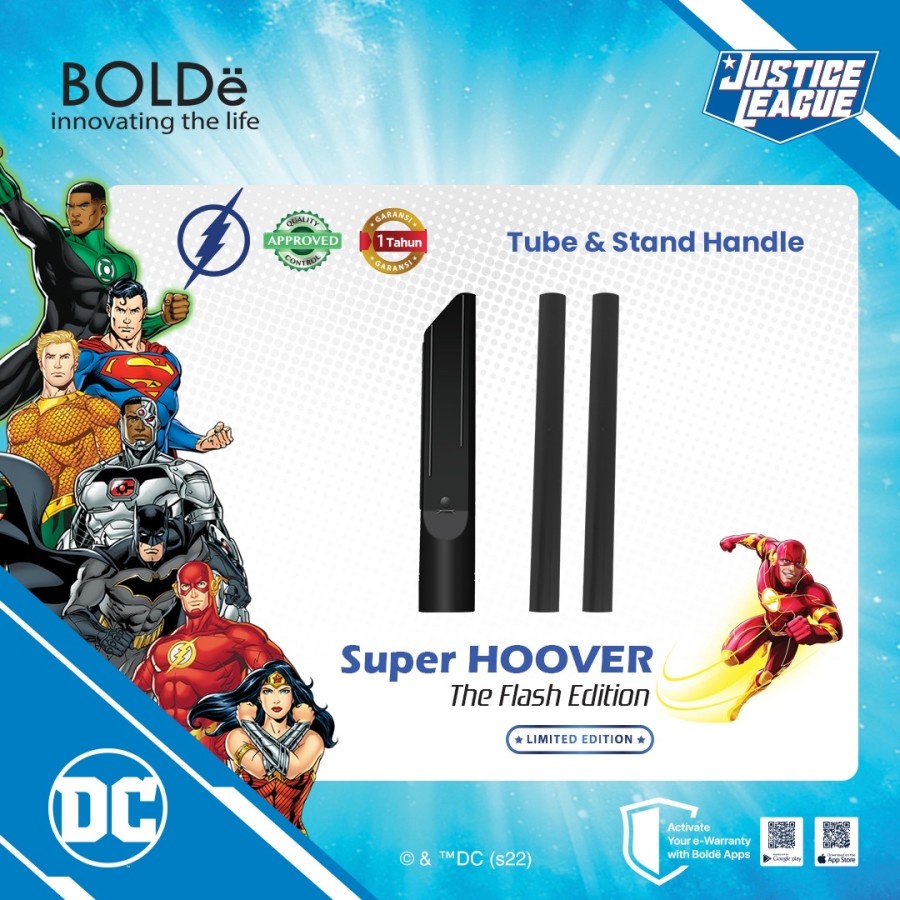 BOLDe SUPER HOOVER FLASH EDITION - Handy Vacuum Cleaner Double Filter