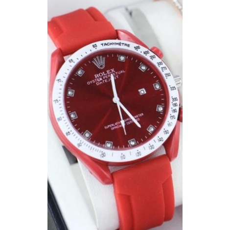 Jam Wanita RoleK Rubber /Jam Tangan Cewek Anti Air Murah