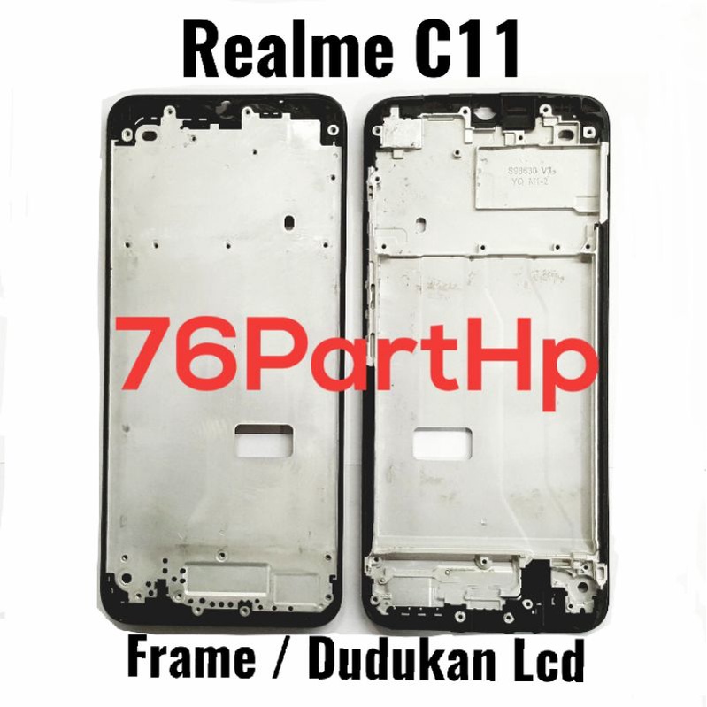 Ori frame Bezzel Tulang Tengah Oppo Realme C11 - Bezzel Tulang Dudukan