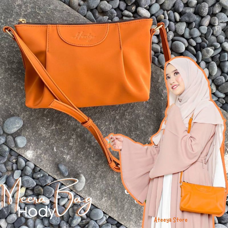 MEERA BAG BY HODIE BAHAN SINTETIC LEATHER PREMIUM BRANDED TAS SELEMPANG WANITA