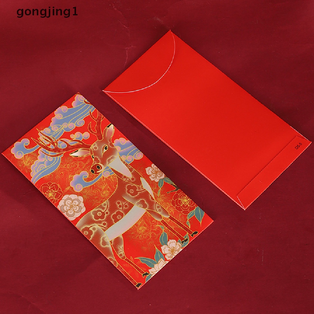 Ggg 6Pack Amplop Merah Imlek hongbao Amplop Hadiah Uang Keberuntungan Paket Merah Untuk Berkah Tahun Baru2023Tahun Kelinci ID