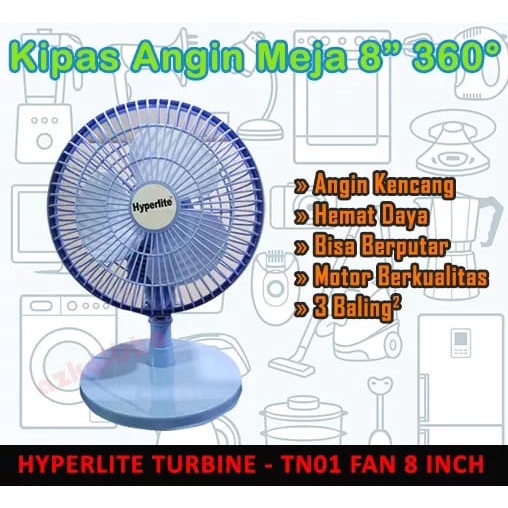 Kipas Angin Duduk Arashi / Desk fan General Arashi AR138 8 Inchi / 10 Inchi