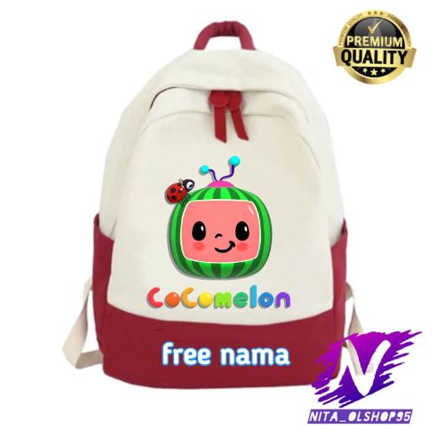 tas cocomelon tas ransel sekolah anak