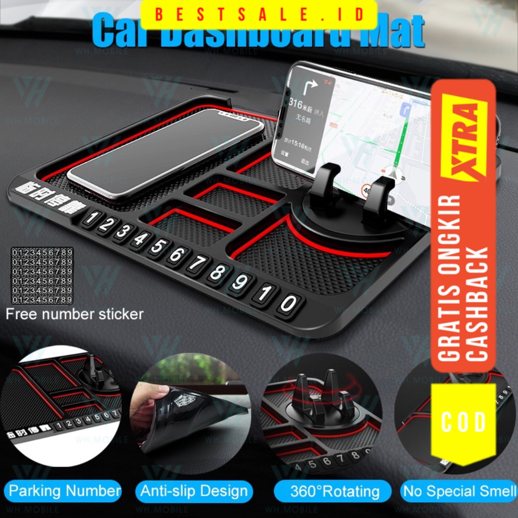 Holder Mat Dashboard Mobil Anti Slip - Mounting Handphone Car Dasboard Holder