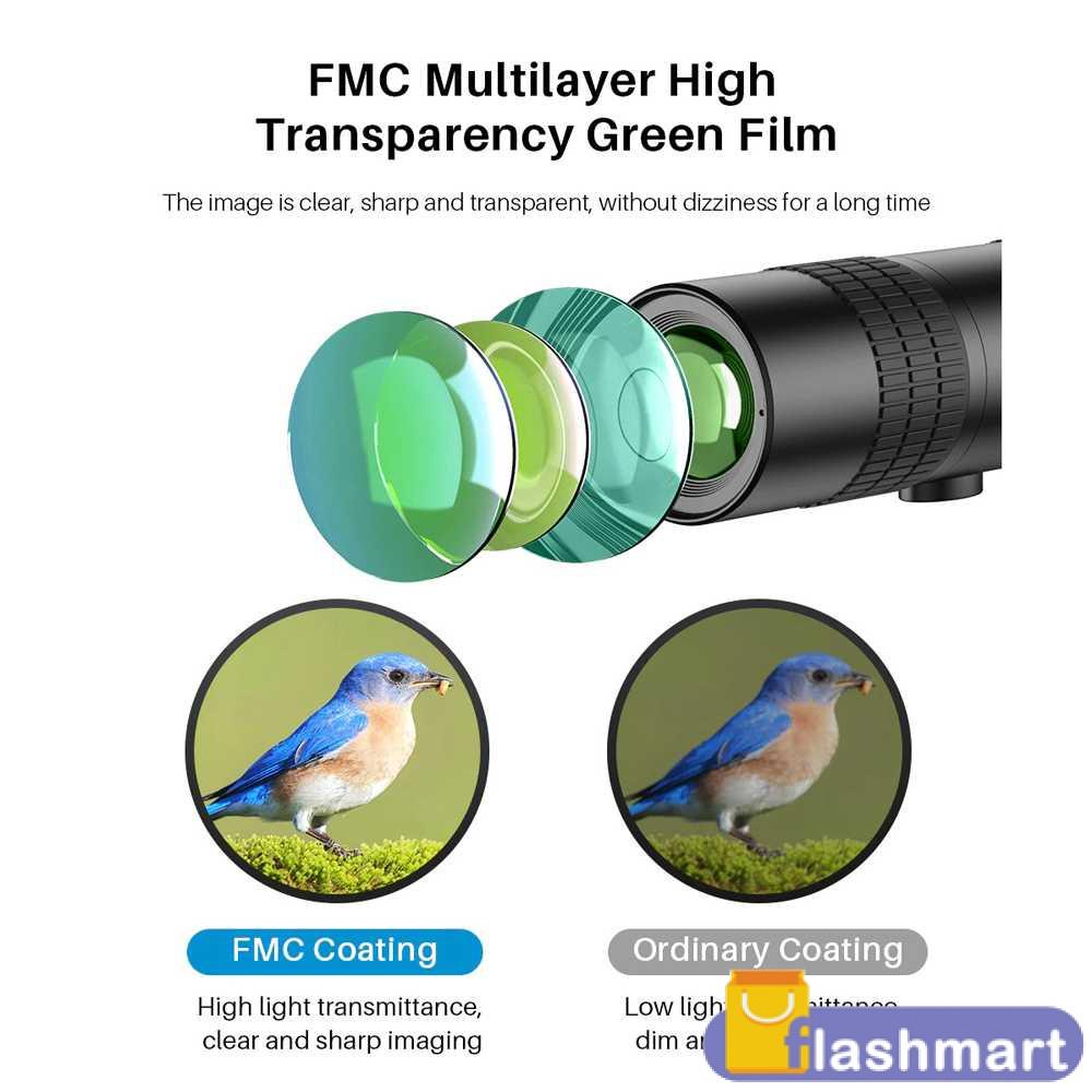 Flashmart Monocular Zoom Telescope Long Range 10-300x40 - AXC44