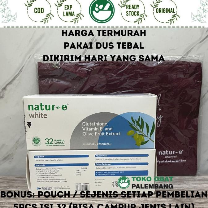 NATUR E WHITE 32KAPSUL NATUR-E WHITE 32KAPSUL NATURE GLUTATHIONE VIT E