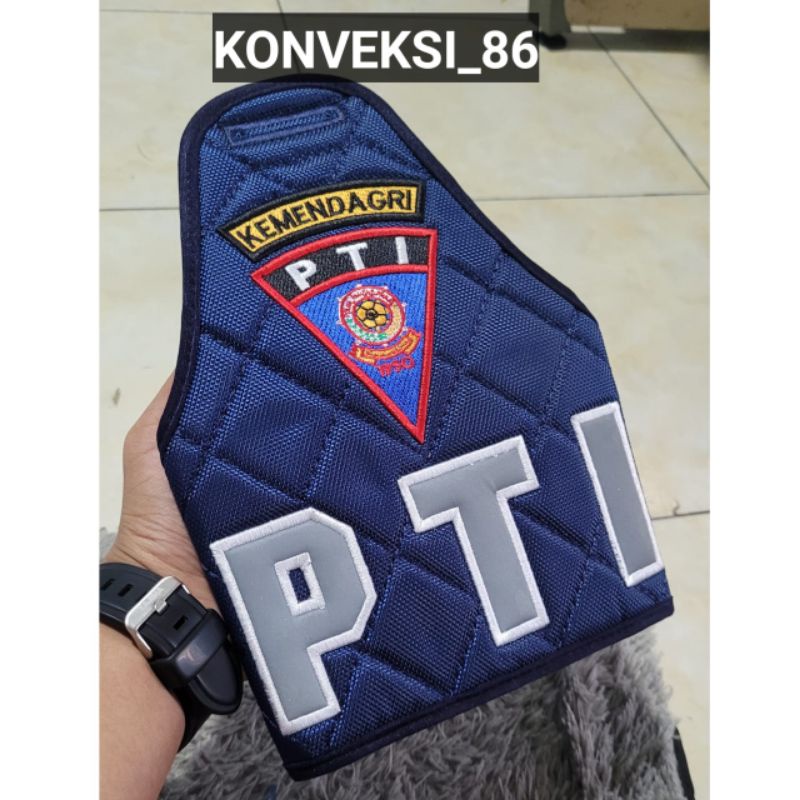 ban lengan PTI|ban lengan pol pp(custom warna dasar,logo,dan tulisan sesuai desain request)