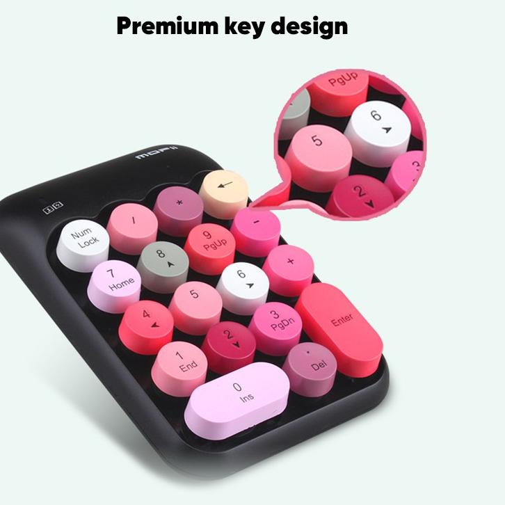 Jual Terlaris ER77L MOFII Keyboard Numeric Wireless Mechanical Keyboard Keyboard Candy Mouse