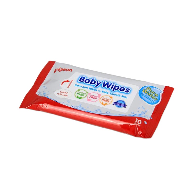 Pigeon Baby Wipes Water 10wipes