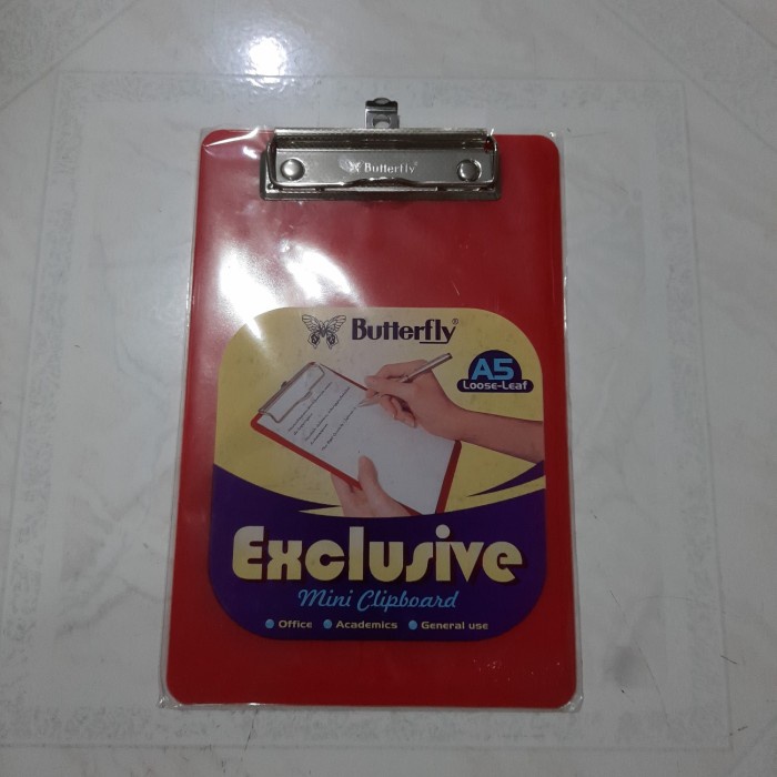 

[OFFICE] PAPAN JALAN / CLIP BOARD / CLIPBOARD PLASTIK / ALAS TULIS A5 BUTTERFLY