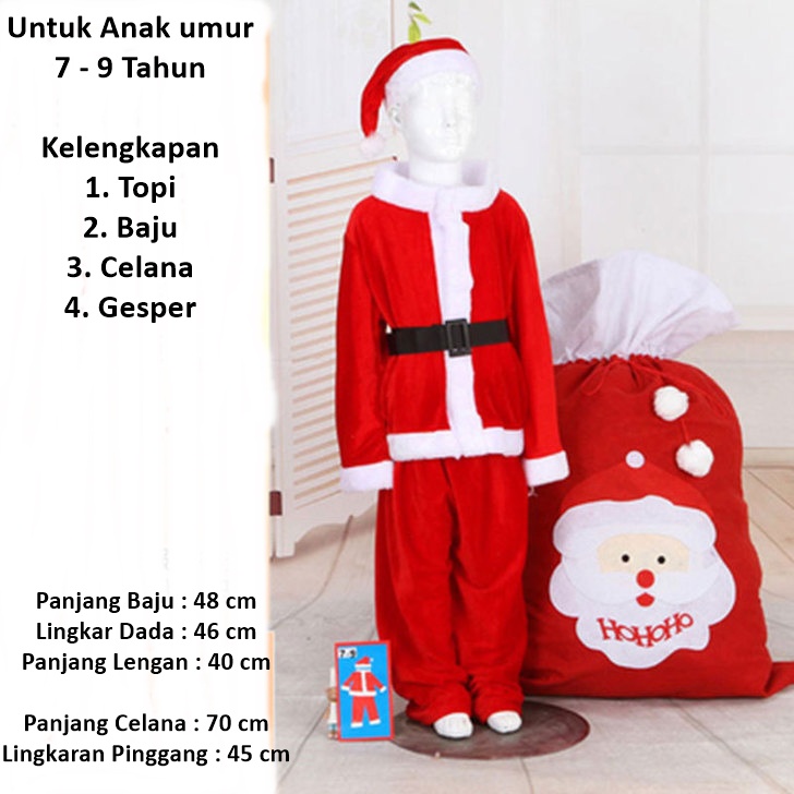 Serenity Kostum Natal Santa Premium Import - KNS01