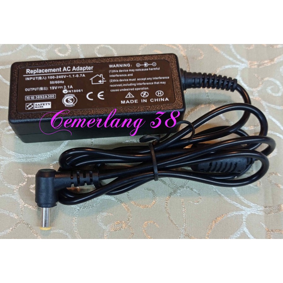 Adaptor Charger Laptop 19V 2.1A Adapter Monitor 19 V 2,1 A 5.5mm pins