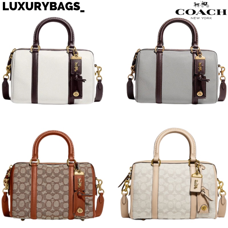Coach Ruby Satchel 25 In Signature Textile Jacquard C8529 C8530
