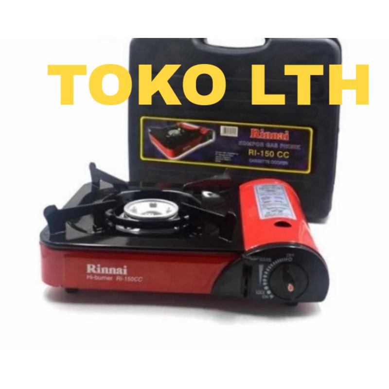 KOMPOR GAS PORTABLE RINNAI RINAI RI 150 CC KOMPOR PIKNIK PEMANTIK ELEKTRIK PIEZO MAGNETIC 150CC