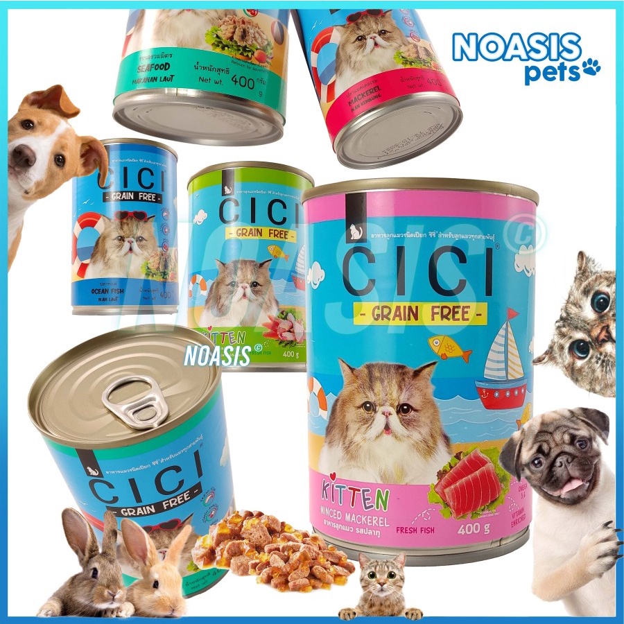 CICI Makanan Basah Kucing Kaleng 400 gr Wet Food Cat 400 Grm