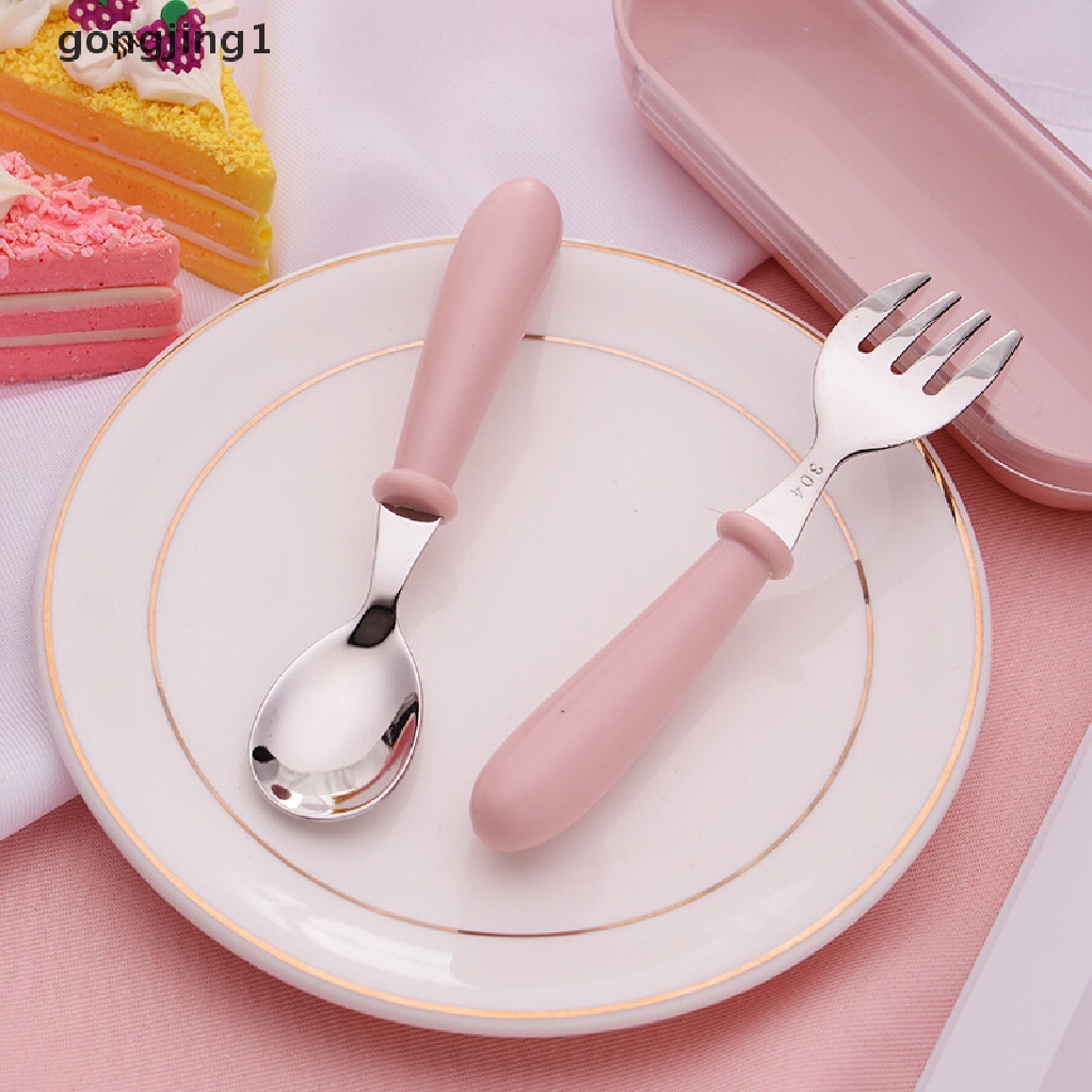 Ggg Set Peralatan Makan Gadget Bayi Peralatan Makan Anak Sendok Garpu Kartun Makanan Makan Sendok Garpu ID