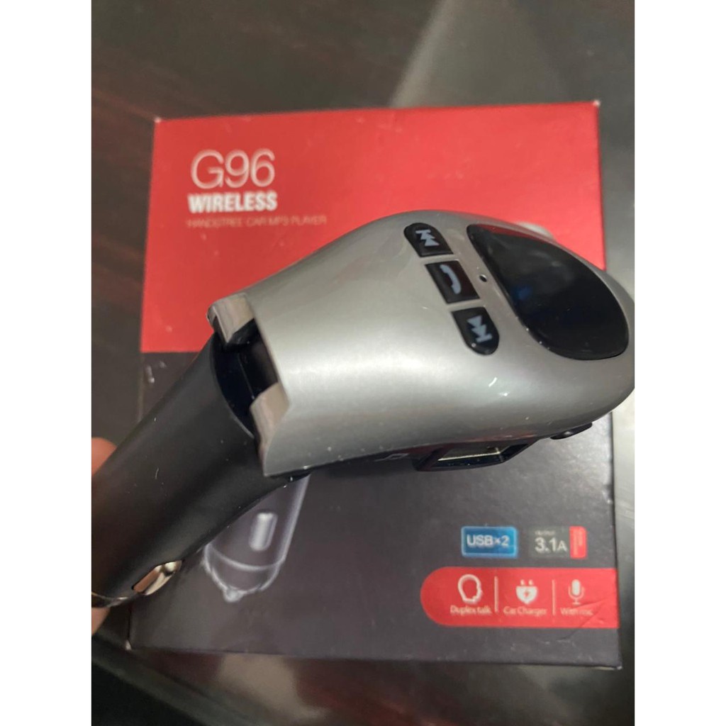 MODULATOR G96 BLUETOOTH Car MP3 Player Dual USB Charger FM Transmitter TERMURAH