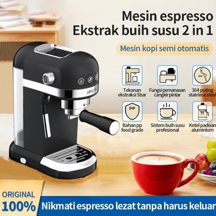 2 in 1 Mesin Kopi Espresso / Low Watt Coffee Maker / Espresso Machine stok ada terus