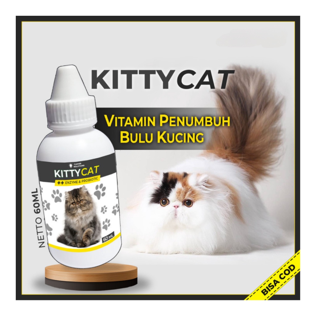 KITTY CAT Vitamin Penumbuh Bulu Kucing ~ Obat Penumbuh Bulu Kucing / Anti Rontok Bulu / Pelebat Bulu Kucing [ CS ]