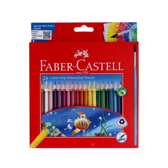 

Gramedia Surabaya - Faber Castell Colour Grip Pencils 24L 116243