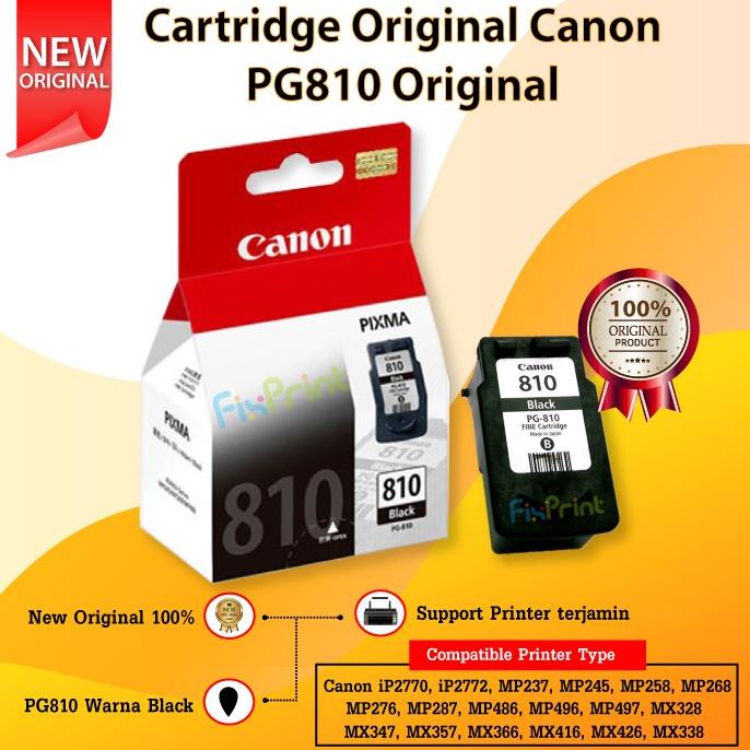 Cartridge Canon PG810 Black Original, Cartridge Canon IP2770 MP258 DUS