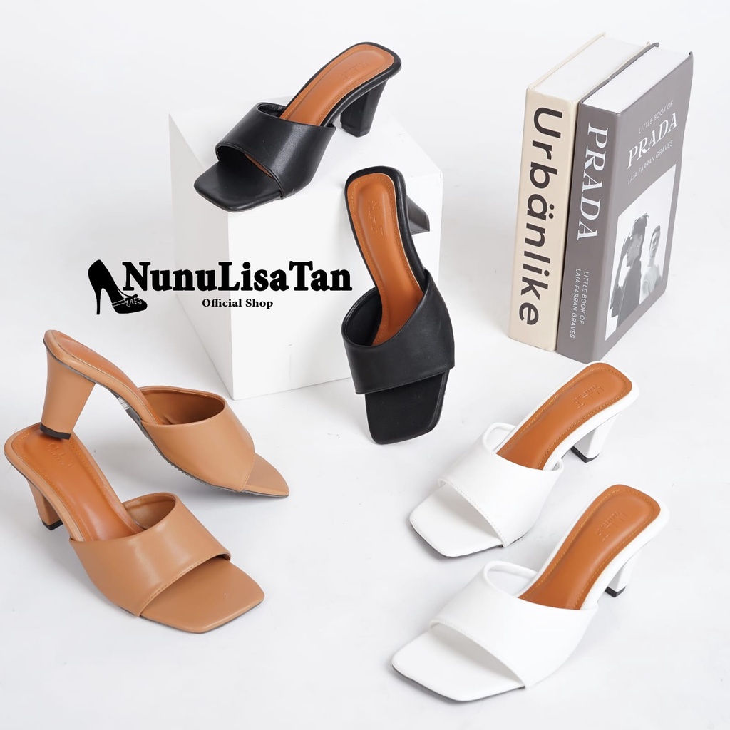 High Heels big size Wanita Premium Hak 7cm CHOCOLA