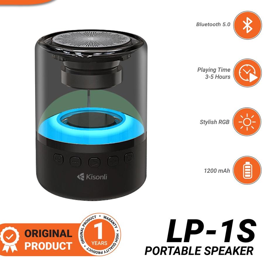Baru D8M0T KISONLI Speaker Aktif Bluetooth LP-1S Subwoofer Super Bass 1200mAh D33 Laris