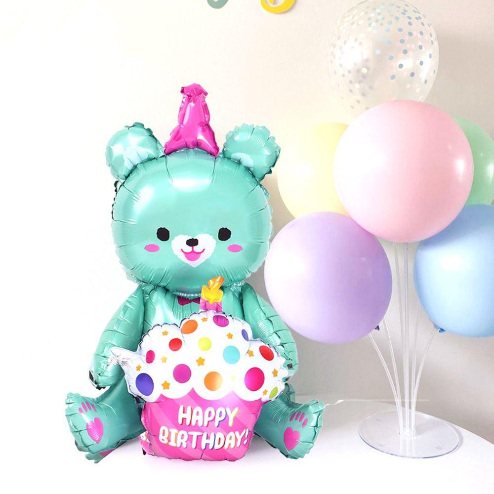 [Elegan] Balon Foil 4D Aluminium Hugs Hadiah Untuk Anak-Anak Happy Birthday Dekorasi Rumah Kartun Perlengkapan Pesta