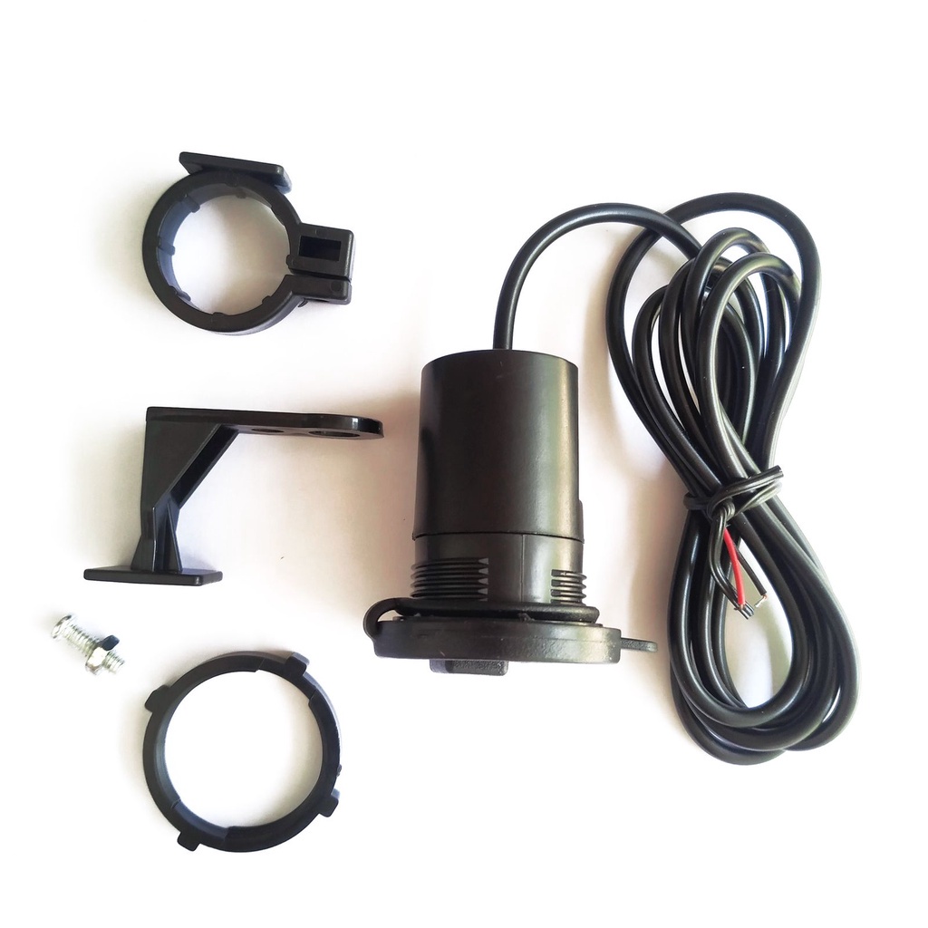 Motorcycle Travel Adaptor AKi Charger HP dari sepeda Motor USB Charge Gojek Grab