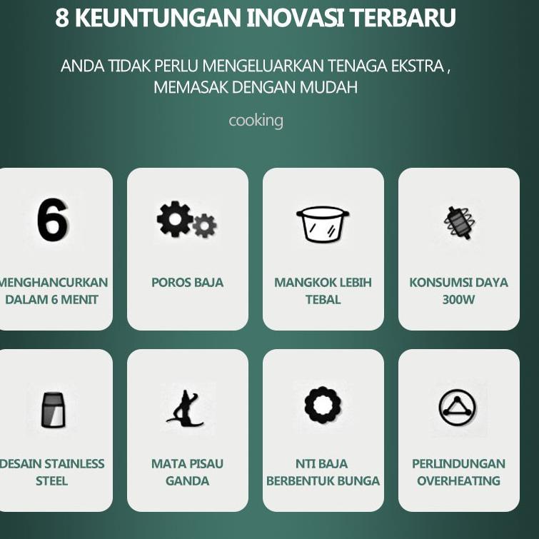 Murah Blender Stainless Steel 3 LITER / Chopper Daging Stainless Steel 3 LITER / Blender Stainless B