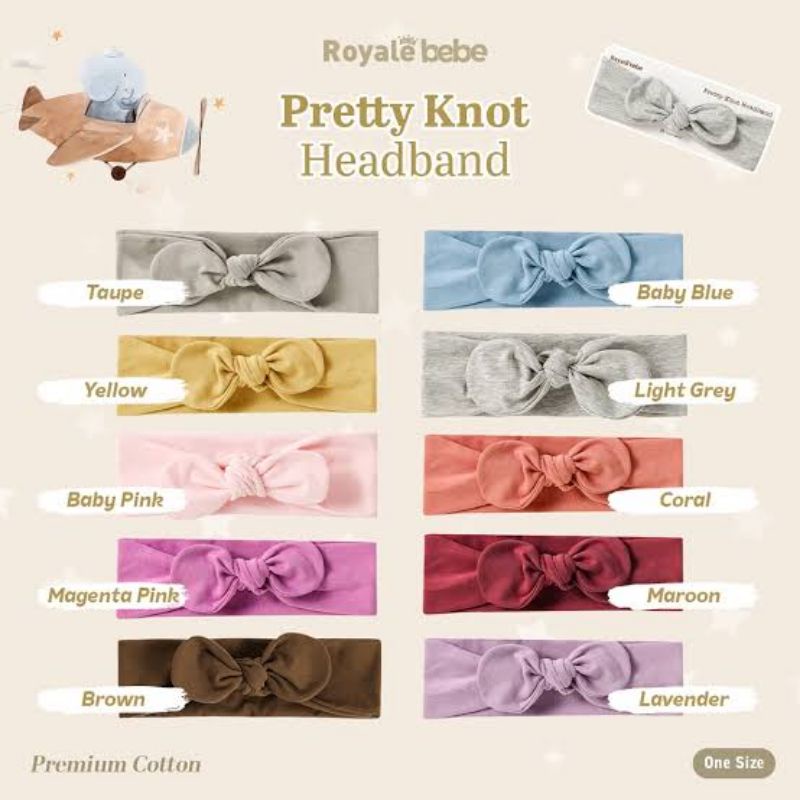 Royale Bebe Bella Boy Headband / Bando Bayi / Hiasan Kepala Anak