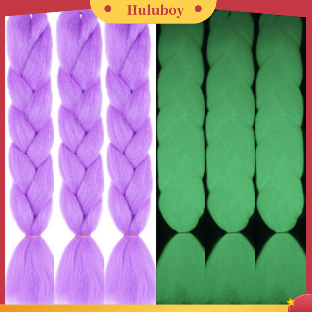 Rambut Palsu Ponytail Model Kepang Bersinar Anti slip Tahan Panas Untuk Dekorasi