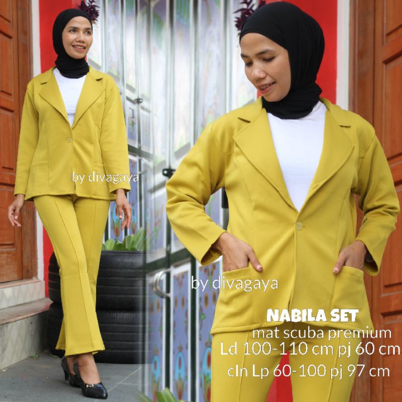 NABILA SET BLAZER KRAH