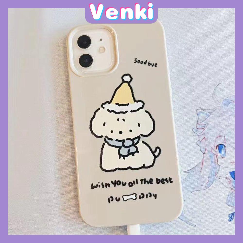 Case iPhone 14 Pro Max Soft TPU Candy Case Cartoon Cute Dog Glossy Khaki Case Camera Protection Shockproof For iPhone 13 12 11 Plus Pro Max 7 Plus X XR