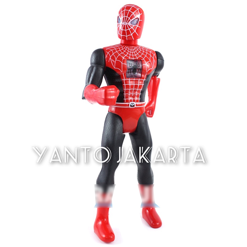 MAINAN ANAK SUPERHEROE SPIDERMAN BESAR DAPAT MENYALA