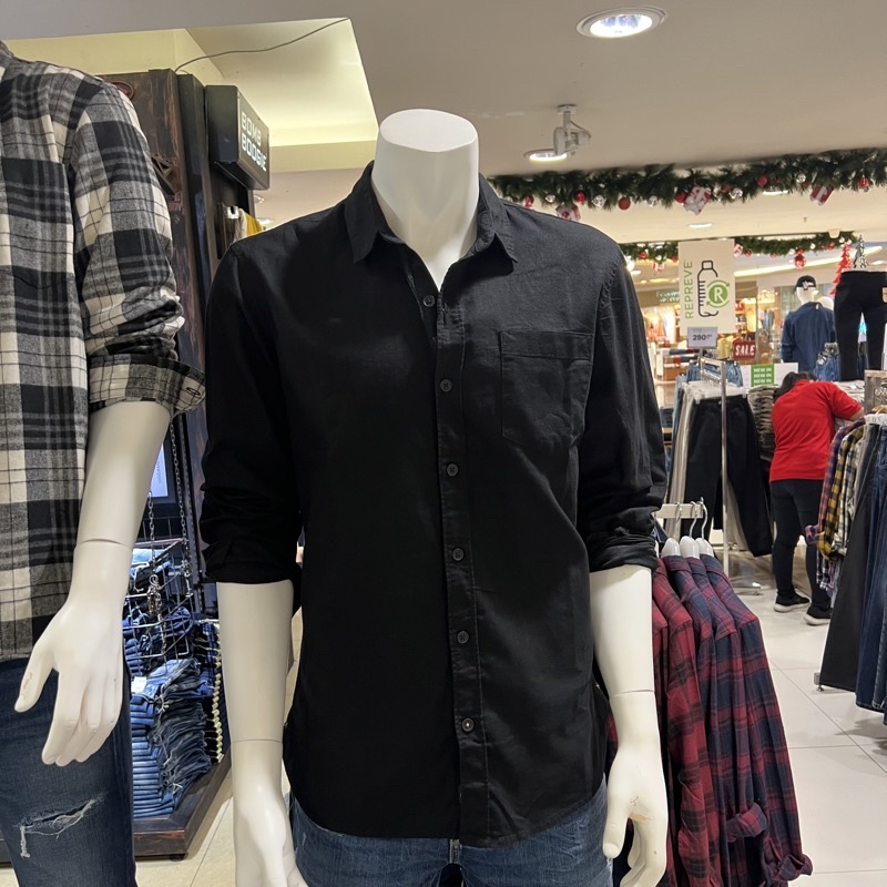 Bombboogie kemeja pria polos denga banyak pilihan warna super cool S-XL