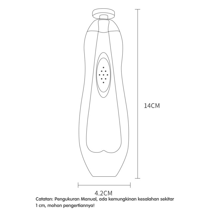 Holiven Gunting Kuku Bayi - Pemotong Kuku - Nail Trimmer Baby - Baby Set Trimmer - Alat Kikir Kuku Elektrik/Kaki dan Tangan 6 in 1 Pemotong Kuku