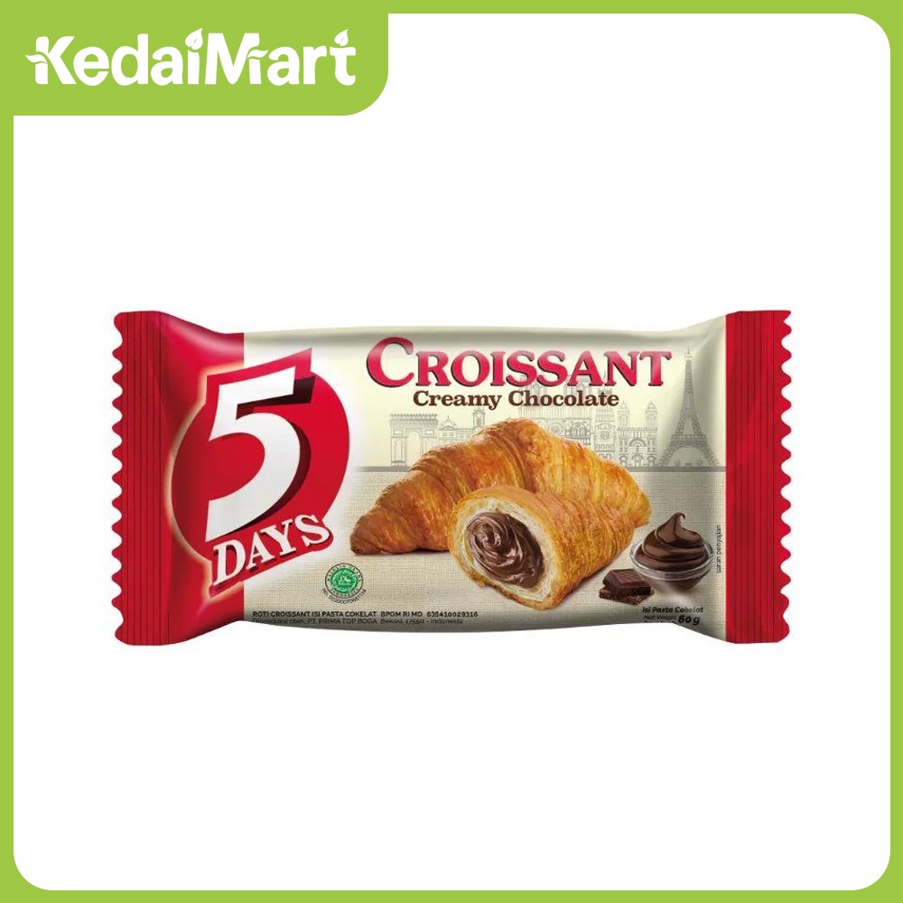

5 Days Croissant Rasa Creamy Chocolate 60 Gram