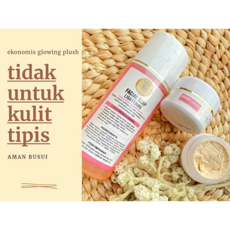 Sv glowskin glow plus dan toner untuk kulit susah putih khusus untuk flek bandel flek malesma flek m