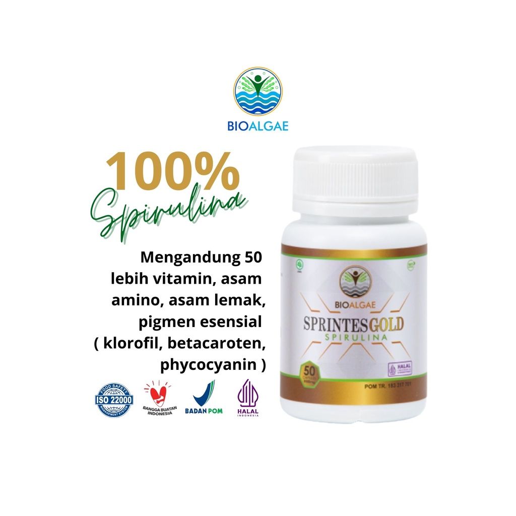 Vitamin dan Suplemen Alami - Sprintes Gold isi 50 kapsul
