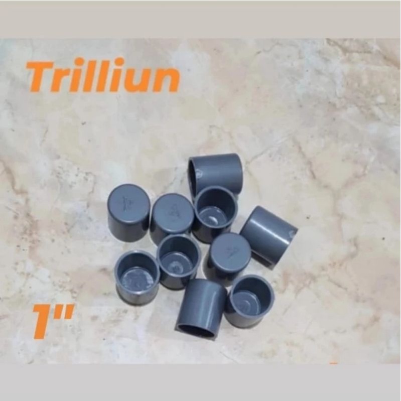 Dop/tutup pipa pvc 1" TRILLIUN